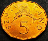 Moneda exotica 5 SENTI TANO - TANZANIA, anul 1981 *cod 4963 B - UNC DIN FASIC!