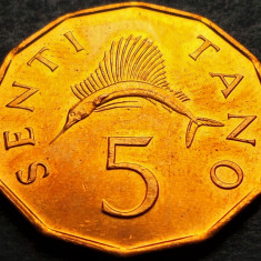 Moneda exotica 5 SENTI TANO - TANZANIA, anul 1981 *cod 4963 B - UNC DIN FASIC!