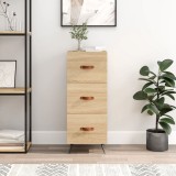 vidaXL Servantă, stejar sonoma, 34,5x34x90 cm, lemn compozit