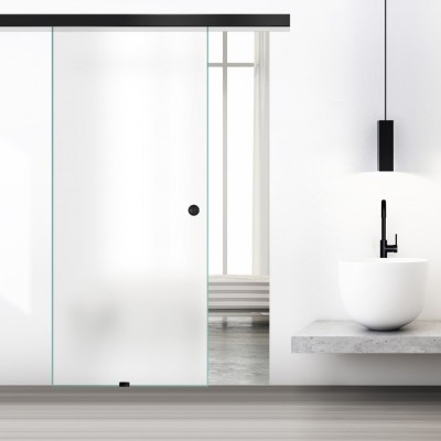 Usa glisanta Boss &amp;reg; Black, 90x215 cm, sticla 8 mm mata securizata, culisanta in ambele directii foto