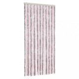 Cumpara ieftin Perdea pentru insecte, gri argintiu si roz, 90x200 cm, chenille