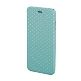 Husa Booklet Lumi Dots iPhone 6 Hama, Verde/Alb, iPhone 6/6S, Cu clapeta, Vinyl