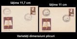 1965 Romania - 2 FDC 75 de ani de la moartea lui Vasile Alecsandri, varietati plicuri, LP 614