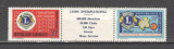Gabon.1967 50 ani Lions International-streif MG.40