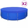 VidaXL Prelate piscină, 2 buc., PE rotund, 540 cm, 90 g/m&sup2; 3082802
