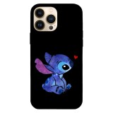 Husa compatibila cu Apple iPhone 15 Pro Max, Viceversa, model Stitch heart , Silicon, TPU, Transparent, Carcasa