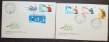 2 FDC ROMANIA - CAMPIONATELE EUROPENE DE TIR - 1965 - SERIE COMPLETA NEDANTELATA, Romania de la 1950, Sport