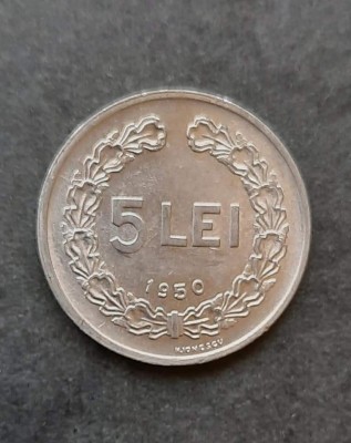 5 Lei 1950, Romania - luciu de batere - B 4357 foto