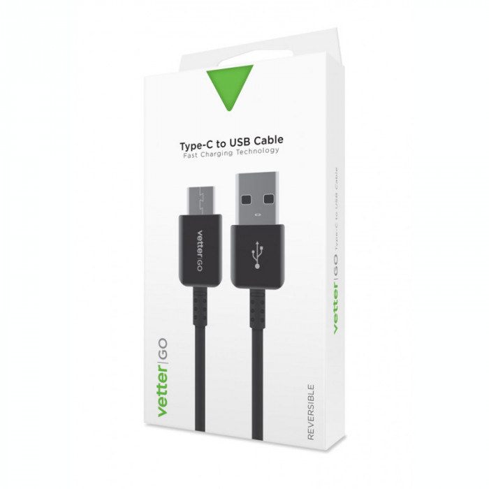 Cabluri si Adaptoare Vetter USB Type-C Cable, Vetter GO, Black