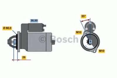 Starter MERCEDES G-CLASS Cabrio (W463) (1989 - 2016) BOSCH 0 986 017 890 foto