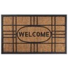 Covoras intrare cauciuc Magic Home, 45x75 cm, maro deschis, dreptunghiular