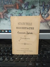 Statutele Societăței Comerciale Agricole din Turnu Severin, Turnu Severin 1885, 179