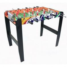 Masa de fotbal din lemn MAJ-039 50 x 90 cm Ecotoys - Natur cu Wenge foto