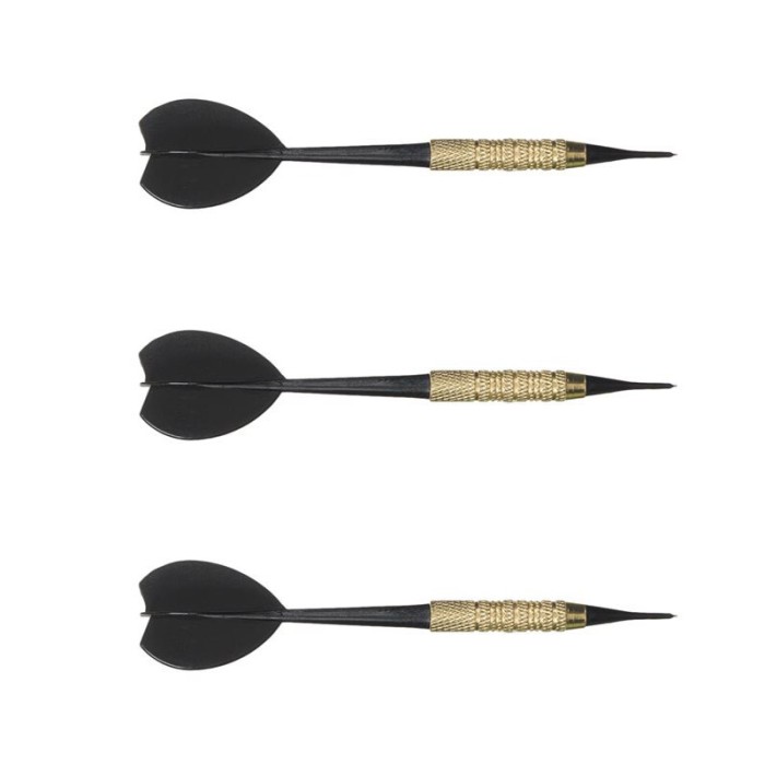 Set 3 sageti pentru Darts, 13.5 cm, Negru/Auriu, ATU-081511