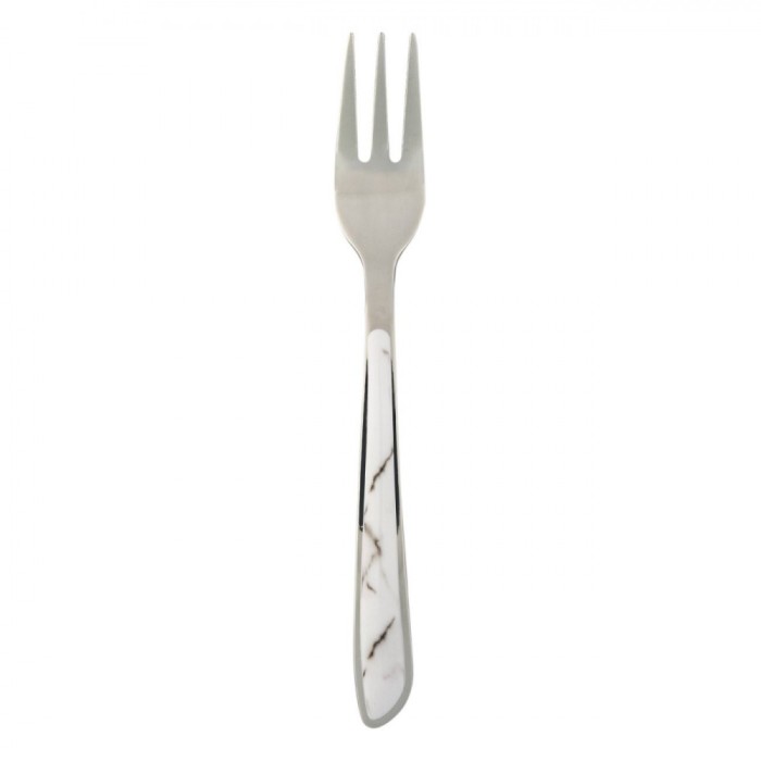 Furculiță Tac&acirc;muri Marble, Lungime 14 cm, M&acirc;ner Marmură, Oțel Inoxidabil