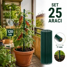 Araci plante si legume - lungime 120 cm, diametru 11 mm, set 25 bucati
