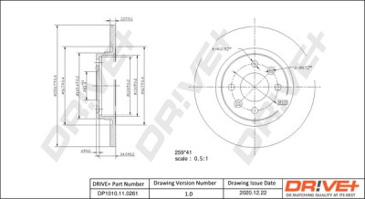 Dr!ve+ DP1010.11.0261 Disc frana foto