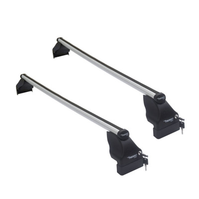 Set bare transversale portbagaj din aluminiu marca Twinny Load TL A27, kit complet cu bare, suporti si antifurt cu cheie AutoDrive ProParts foto