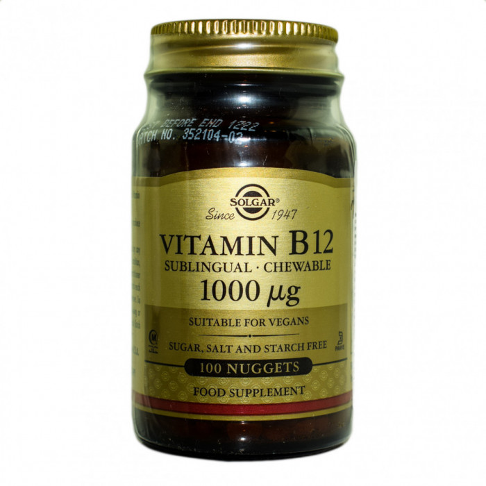 VITAMIN B-12 1000mg nuggets 100cps SOLGAR