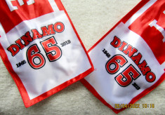Dinamo 65 de ani 1948-2013.Esarfa dubla de matase editie 2013. foto
