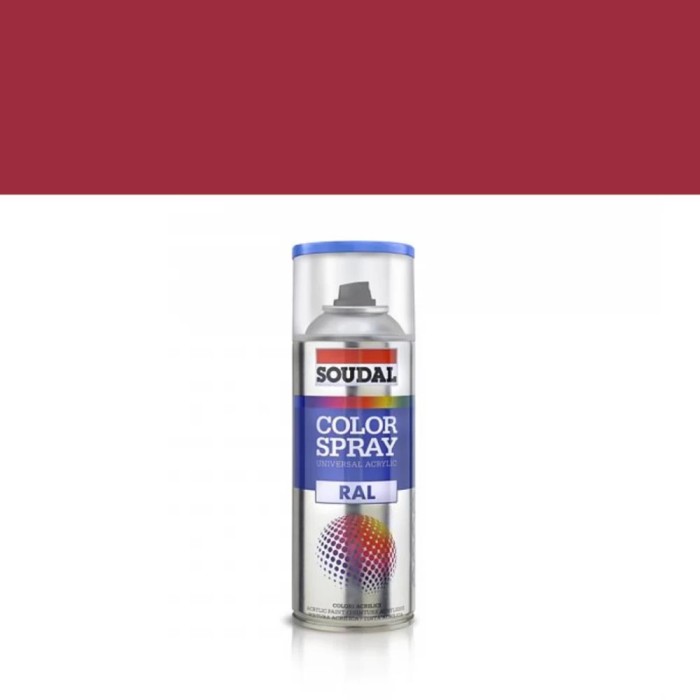 Vopsea spray Soudal universal rosu rubiniu 3003 lucios 400 ml