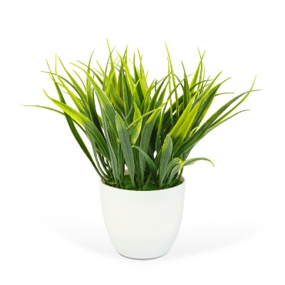 Planta artificiala decorativa - Iarba artificiala verde - 20 x 8 cm Best CarHome foto