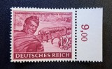 Germania (1939) -12+18Pf Violet-Lila "Feldpost im Osten" cu Margine și Valoare Contabilă "9,00" (MINT / Neștampilat) CLK1
