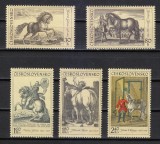 Cehoslovacia 1969 - Cai in gravuri vechi, arta, serie neuzata