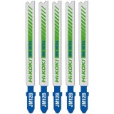HiKOKI JM12B - Set panze fierastrau pendular tija cu un prag de prindere (T) 91.5 mm metal taiere dreapta fina 5 bucati
