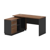 Cumpara ieftin Birou Coltar stanga Oscar Nuc 140x120x76 cm