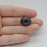 Cabochon granat stelar 18x15x10mm c64