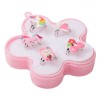 Set Inele Copii, Modele Unicorn și Sirenă, Cutie Roz, 5 Bucăți, Oem