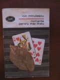 Romante pentru mai tirziu Ion Minulescu