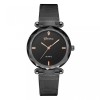 Ceas Dama Geneva Bendis Black Elegant, Quartz, Curea Metal Negru, Afisaj Analogic
