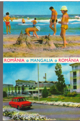 CPI B14703- CARTE POSTALA - ROMANIA. I.H.R. MANGALIA, PLAJA, RESTAURANT CAZINO foto