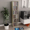VidaXL Dulap CD-uri, stejar Sonoma, 21 x 20 x 88 cm, PAL