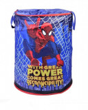Cos pliabil cu capac pentru jucarii, Design Spiderman,46x57 cm, Oem