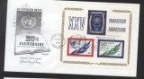 UN New York 1970 25 years UNO Mi.B5 FDC UN.216