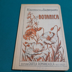 BOTANICA PENTRU CLASA II-A *GIMAZIU UNIC/ KIRIȚESCU ȘI BÂZNOȘANU/1946