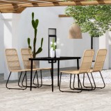 vidaXL Set de mobilier pentru grădină, 5 piese, stejar 3099175