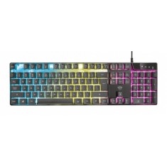 Tastatura Gaming Trust GXT 835 Azor, Wired, USB, Iluminata RGB, Taste Numerice, Cablu 1.8 m, Negru foto