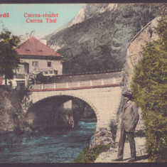 1003 - Baile HERCULANE Caras-Severin, river Cerna, Romania - old postcard - 1909