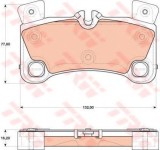 Set placute frana,frana disc PORSCHE CAYENNE (9PA, 955) (2002 - 2010) TRW GDB1775
