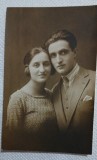 Fotografie tip Carte postala, Tineri proaspat logoditi, 1925