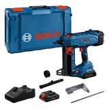 Pistol pentru cuie Bosch GNB 18V-40 cu 2 acumulatori 4.0Ah si incarcator rapid
