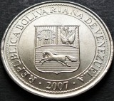 Cumpara ieftin Moneda 50 CENTIMOS - VENEZUELA, anul 2007 * cod 3857 B = A.UNC, America Centrala si de Sud