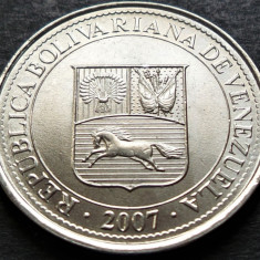 Moneda 50 CENTIMOS - VENEZUELA, anul 2007 * cod 3857 B = A.UNC