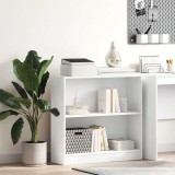 vidaXL Bibliotecă, alb, 80x24x75 cm, lemn prelucrat 800891