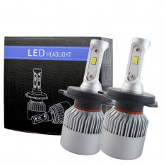 Set 2 LED-uri Auto Techstar® S2, H4, 36w, 4000 Lumeni, 6500K, AUTO, 12-24 Volti, CSP, Canbus