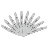 Cumpara ieftin Set 10 Pile Unghii Semiluna granulatia 180/240 - SensoPRO Milano